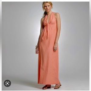 J. Crew maxi dress salmon pink small